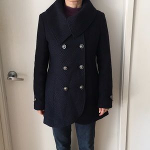 Jessica Simpson Double-Breasted Wool Jacket